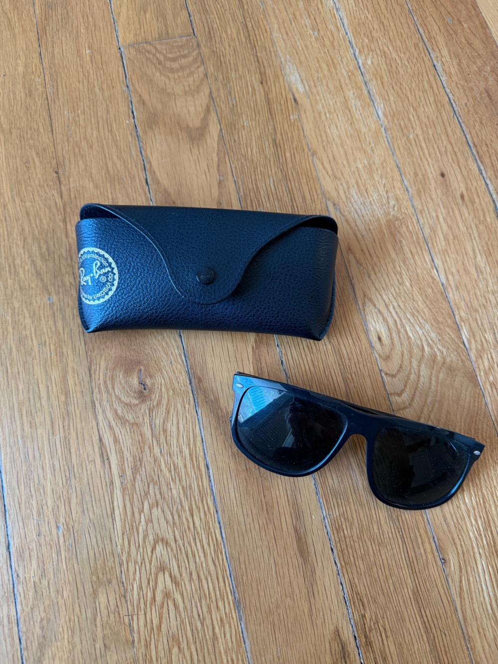 Ray-Ban Black Wayfarer Sunglasses with Black Case